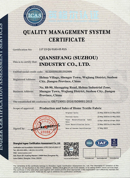 Certifikát ISO9001:2015